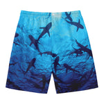 Shark Underwear Print Men's Swim Trunks