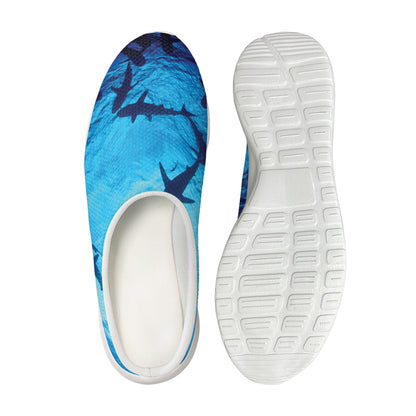 Shark Underwear Print Mesh Casual Shoes