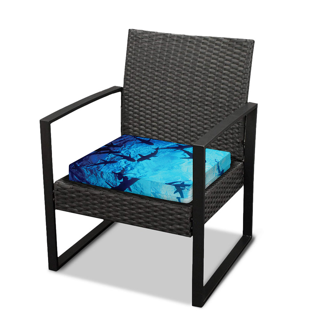 Shark Underwear Print Outdoor Seat Cushion Cover