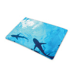 Shark Underwear Print Pet Cooling Mat Cover