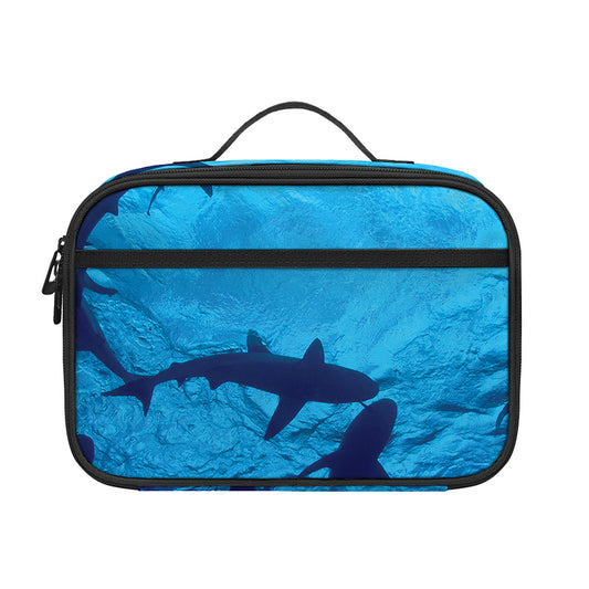 Shark Underwear Print Portable Lunch Bag