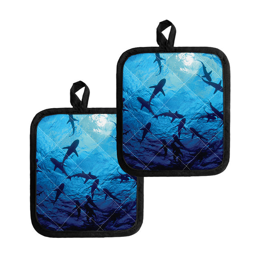 Shark Underwear Print Pot Holders