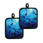 Shark Underwear Print Pot Holders