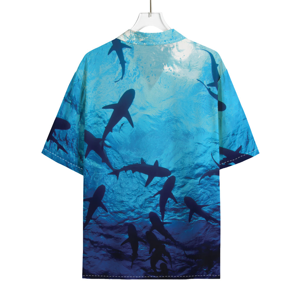 Shark Underwear Print Rayon Hawaiian Shirt