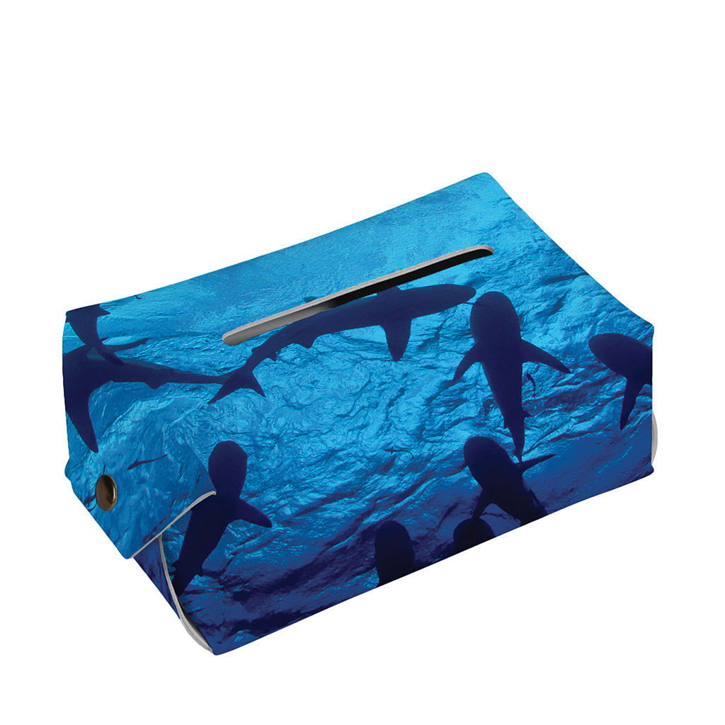 Shark Underwear Print Rectangle Tissue Box Cover