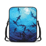 Shark Underwear Print Rectangular Crossbody Bag