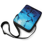 Shark Underwear Print Rectangular Crossbody Bag