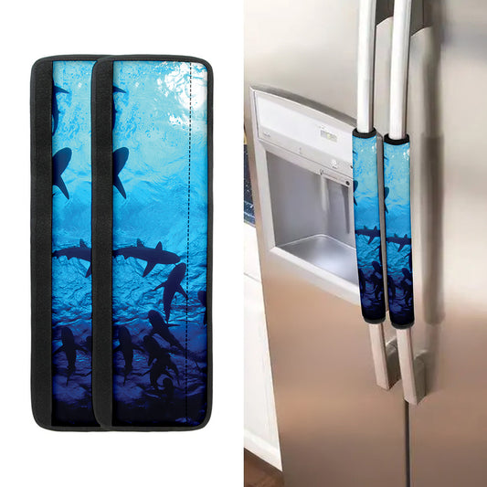 Shark Underwear Print Refrigerator Handle Covers