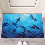 Shark Underwear Print Rubber Doormat