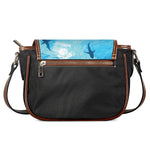 Shark Underwear Print Saddle Bag