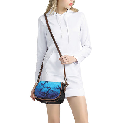 Shark Underwear Print Saddle Bag