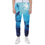 Shark Underwear Print Scuba Joggers