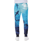 Shark Underwear Print Scuba Joggers