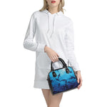 Shark Underwear Print Shoulder Handbag