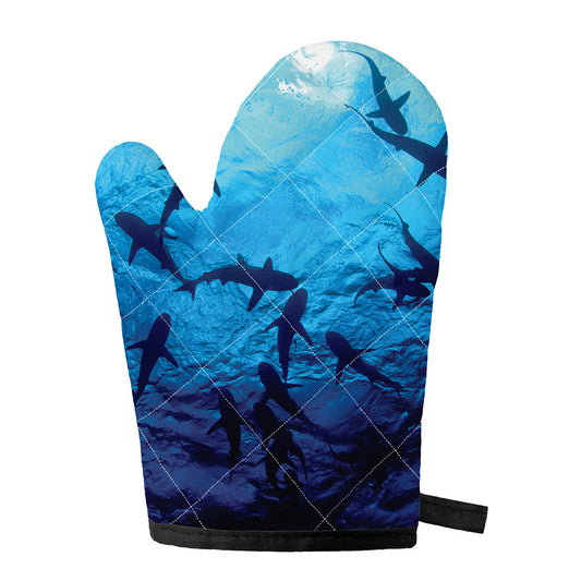 Shark Underwear Print Single Oven Mitt