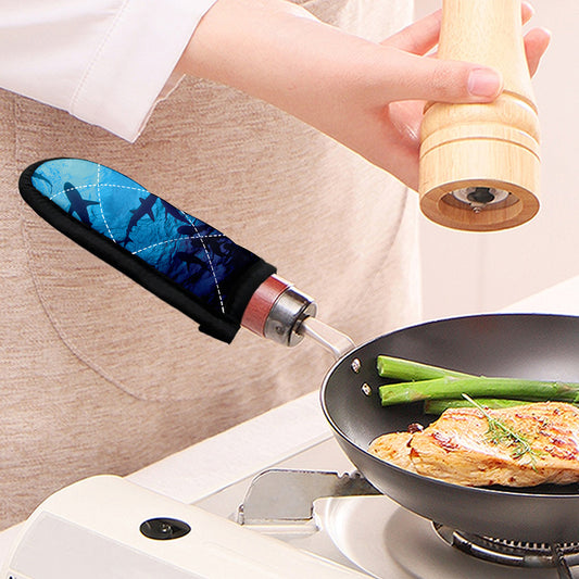 Shark Underwear Print Skillet Handle Cover