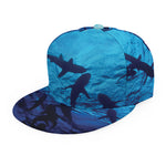 Shark Underwear Print Snapback Cap