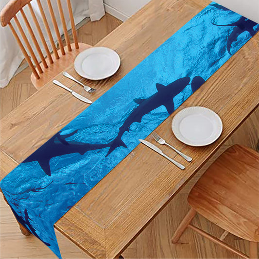 Shark Underwear Print Table Runner
