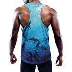 Shark Underwear Print Training Tank Top
