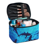 Shark Underwear Print Travel Makeup Bag