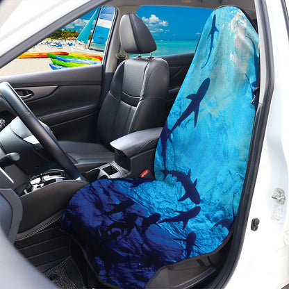 Shark Underwear Print Waterproof Car Seat Cover