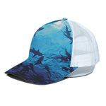 Shark Underwear Print White Mesh Trucker Cap