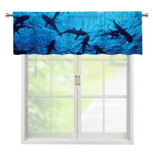 Shark Underwear Print Window Valance