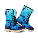 Shark Underwear Print Winter Boots