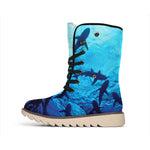 Shark Underwear Print Winter Boots