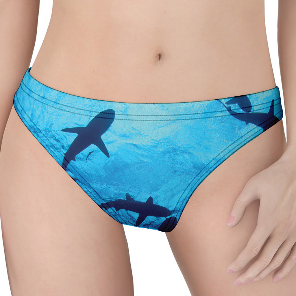 Shark Underwear Print Women's Thong