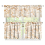 Sheepskin Print 3 Piece Kitchen Curtains