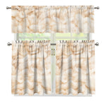 Sheepskin Print 3 Piece Kitchen Curtains
