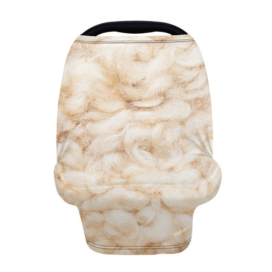 Sheepskin Print Baby Seat Cover