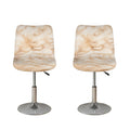 Sheepskin Print Bar Stool Covers
