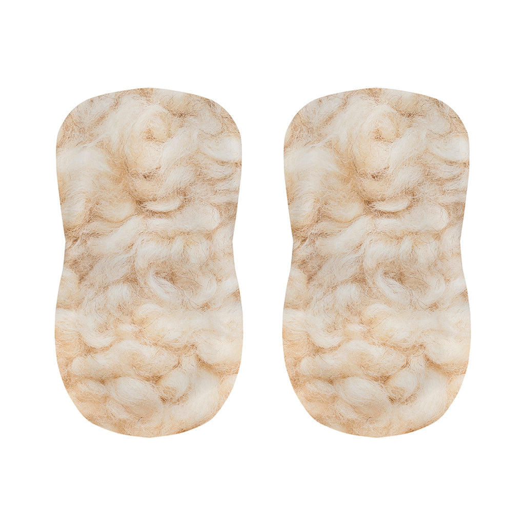 Sheepskin Print Bar Stool Covers