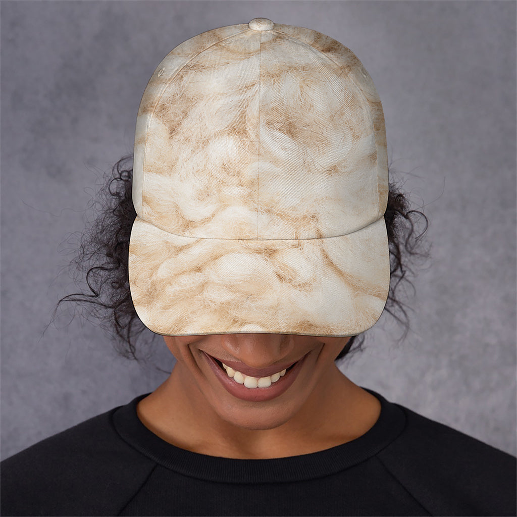 Sheepskin Print Baseball Cap