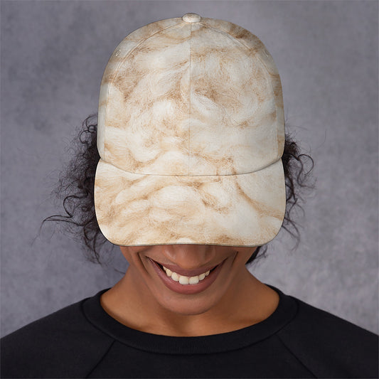 Sheepskin Print Baseball Cap
