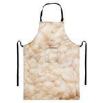 Sheepskin Print Bib Apron With Pocket
