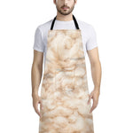 Sheepskin Print Bib Apron With Pocket