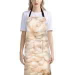 Sheepskin Print Bib Apron With Pocket