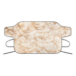 Sheepskin Print Car Windshield Snow Cover