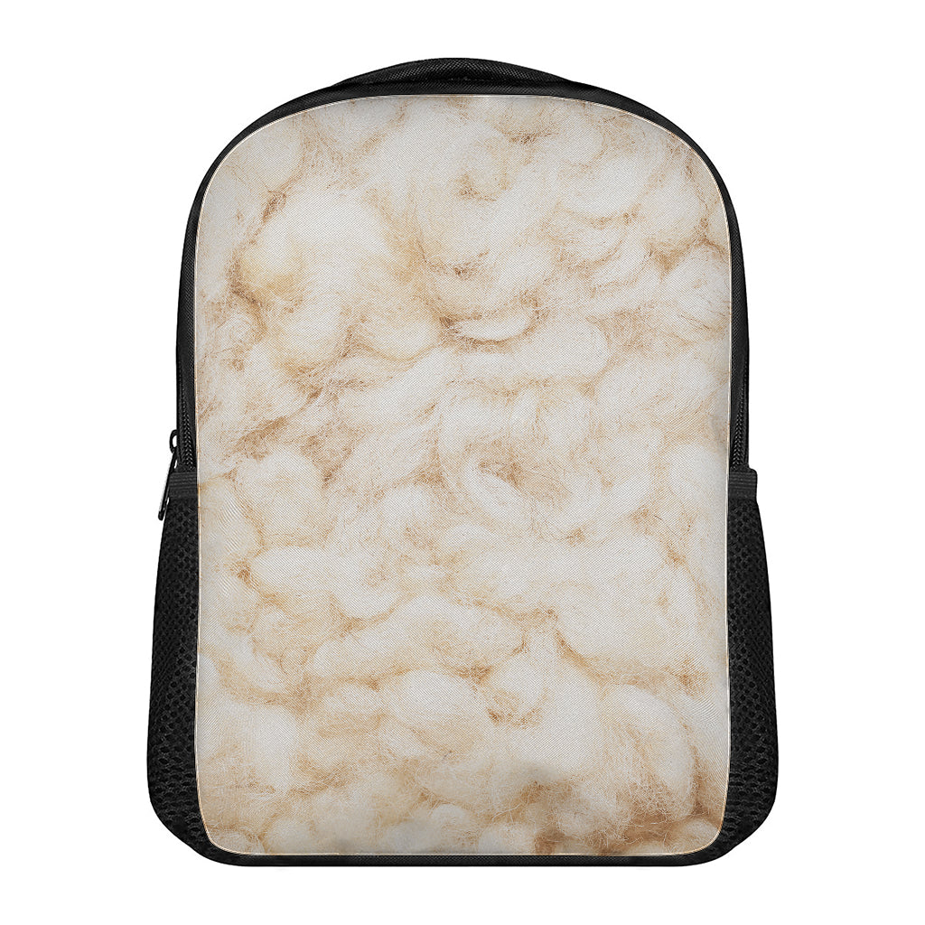 Sheepskin Print Casual Backpack