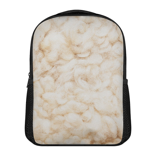 Sheepskin Print Casual Backpack