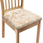 Sheepskin Print Chair Cushion Cover