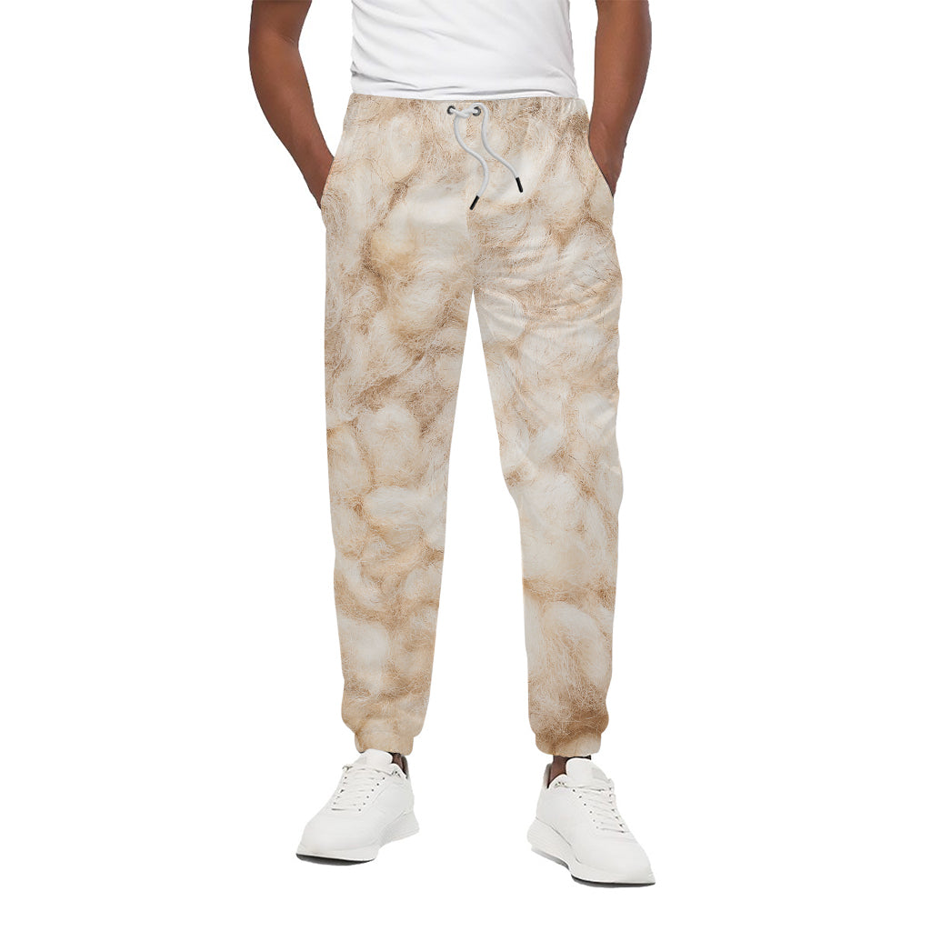 Sheepskin Print Cotton Pants
