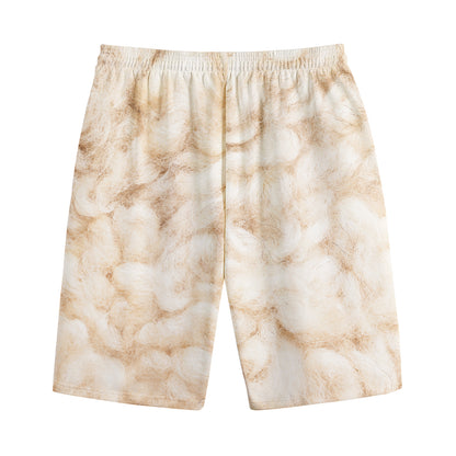 Sheepskin Print Cotton Shorts
