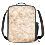 Sheepskin Print Crossbody Lunch Bag