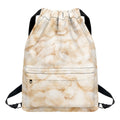 Sheepskin Print Drawstring Backpack