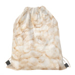 Sheepskin Print Drawstring Bag