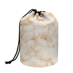 Sheepskin Print Drawstring Makeup Bag